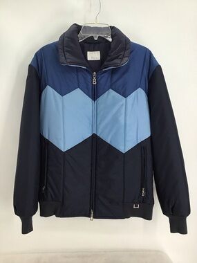 Vintage Bogner Zip-Up Ski Jacket Puffer Winter Warm Color Block Size 48